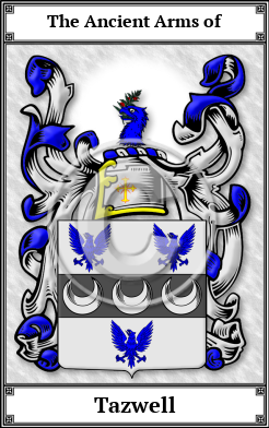 Tazwell Family Crest Download (JPG)  Book Plated - 150 DPI