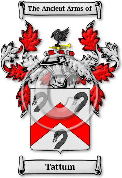Tattum Family Crest Download (jpg) Legacy Series - 150 DPI