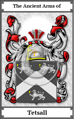 Tetsall Family Crest Download (JPG)  Book Plated - 150 DPI
