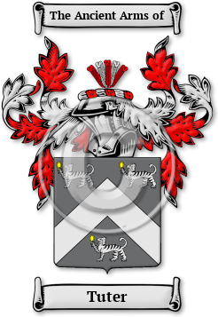 Tuter Family Crest Download (jpg) Legacy Series - 150 DPI