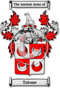 Tatone Family Crest Download (jpg) Legacy Series - 150 DPI