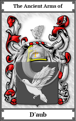 D'aub Family Crest Download (JPG)  Book Plated - 150 DPI