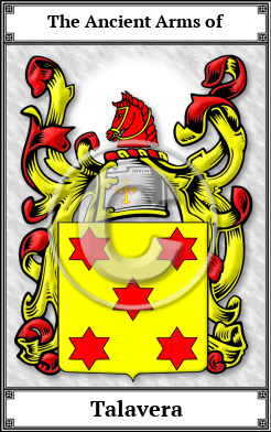 Talavera Family Crest Download (JPG)  Book Plated - 150 DPI