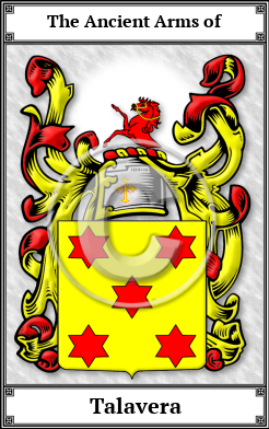 Talavera Family Crest Download (JPG) Book Plated - 600 DPI