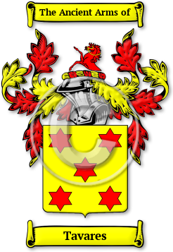 Tavares Family Crest Download (jpg) Legacy Series - 150 DPI