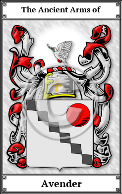 Avender Family Crest Download (JPG)  Book Plated - 150 DPI