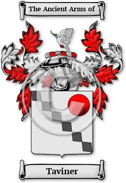 Taviner Family Crest Download (jpg) Legacy Series - 150 DPI