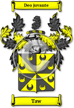 Taw Family Crest Download (JPG) Legacy Series - 600 DPI