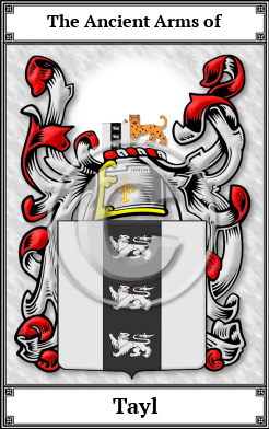 Tayl Family Crest Download (JPG) Book Plated - 600 DPI