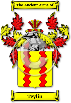 Teylin Family Crest Download (jpg) Legacy Series - 150 DPI