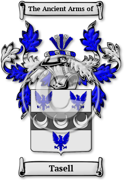 Tasell Family Crest Download (jpg) Legacy Series - 150 DPI