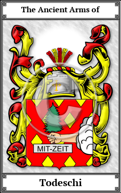 Todeschi Family Crest Download (JPG)  Book Plated - 150 DPI