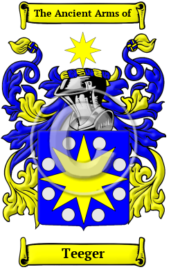 Teeger Family Crest Download (JPG) Heritage Series - 600 DPI