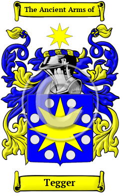 Tegger Family Crest Download (JPG) Heritage Series - 600 DPI