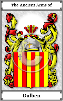 Dalben Family Crest Download (JPG)  Book Plated - 150 DPI