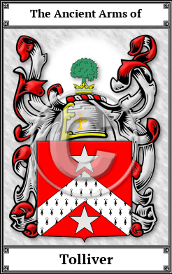 Tolliver Family Crest Download (JPG)  Book Plated - 150 DPI