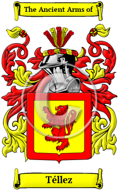Téllez Family Crest Download (JPG) Heritage Series - 300 DPI
