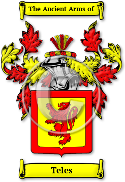 Teles Family Crest Download (jpg) Legacy Series - 150 DPI