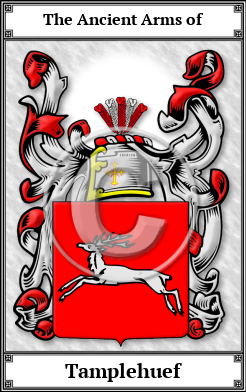 Tamplehuef Family Crest Download (JPG)  Book Plated - 150 DPI