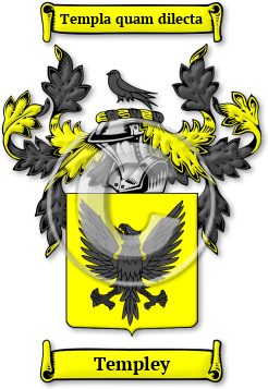 Templey Family Crest Download (jpg) Legacy Series - 150 DPI