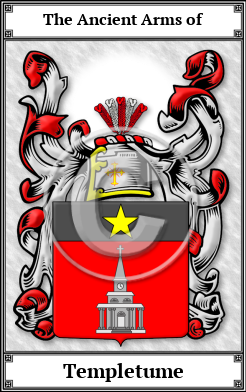 Templetume Family Crest Download (JPG)  Book Plated - 150 DPI