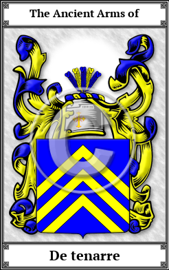 De tenarre Family Crest Download (JPG)  Book Plated - 150 DPI