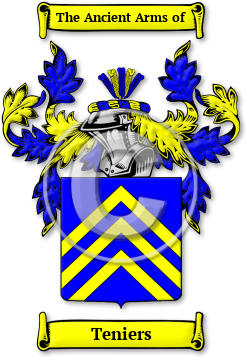 Teniers Family Crest Download (jpg) Legacy Series - 150 DPI