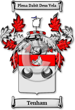 Tenham Family Crest Download (jpg) Legacy Series - 150 DPI