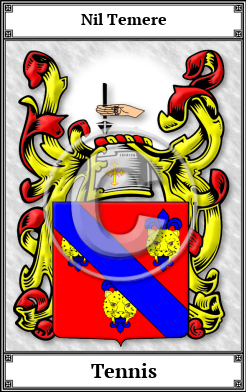 Tennis Family Crest Download (JPG)  Book Plated - 150 DPI