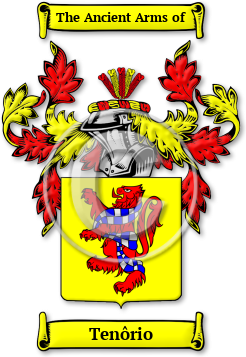 Tenôrio Family Crest Download (jpg) Legacy Series - 150 DPI
