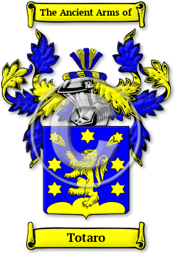 Totaro Family Crest Download (jpg) Legacy Series - 150 DPI