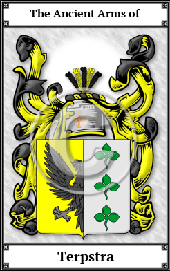Terpstra Family Crest Download (JPG)  Book Plated - 150 DPI