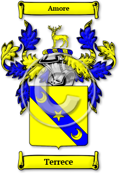 Terrece Family Crest Download (jpg) Legacy Series - 150 DPI