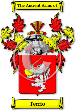 Terrio Family Crest Download (JPG) Legacy Series - 600 DPI