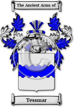 Tessmar Family Crest Download (JPG) Legacy Series - 600 DPI