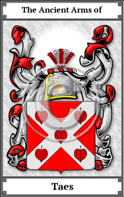 Taes Family Crest Download (JPG)  Book Plated - 150 DPI
