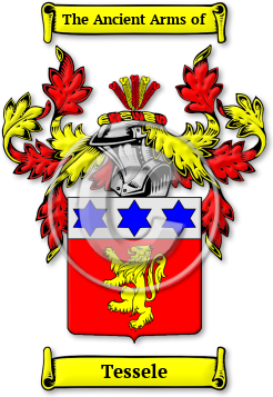 Tessele Family Crest Download (jpg) Legacy Series - 150 DPI