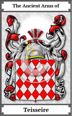 Teisseire Family Crest Download (JPG) Book Plated - 600 DPI