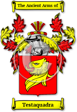 Testaquadra Family Crest Download (JPG) Legacy Series - 600 DPI