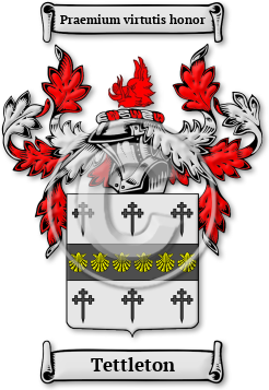 Tettleton Family Crest Download (jpg) Legacy Series - 150 DPI