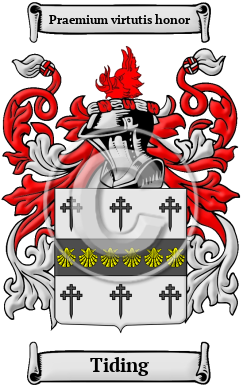 Tiding Family Crest Download (JPG) Heritage Series - 600 DPI