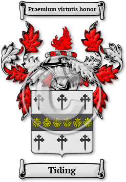 Tiding Family Crest Download (jpg) Legacy Series - 150 DPI