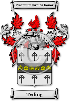 Tyding Family Crest Download (jpg) Legacy Series - 150 DPI