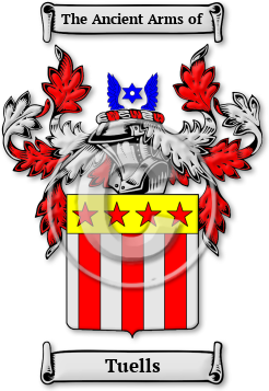 Tuells Family Crest Download (jpg) Legacy Series - 150 DPI