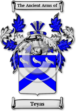 Teyas Family Crest Download (jpg) Legacy Series - 150 DPI