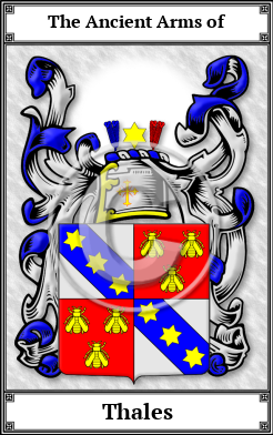 Thales Family Crest Download (JPG)  Book Plated - 150 DPI