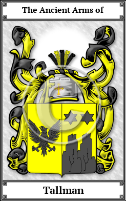 Tallman Family Crest Download (JPG) Book Plated - 600 DPI