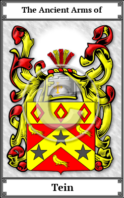 Tein Family Crest Download (JPG) Book Plated - 300 DPI