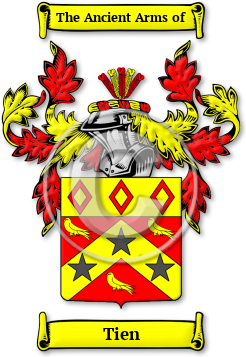Tien Family Crest Download (jpg) Legacy Series - 150 DPI