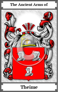 Theime Family Crest Download (JPG)  Book Plated - 150 DPI